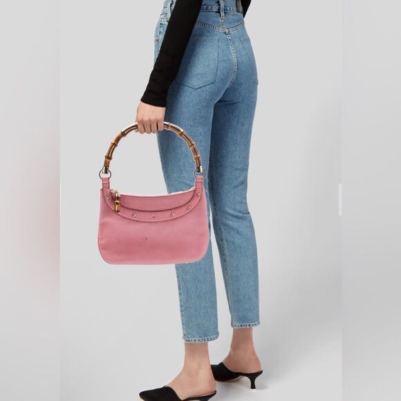 Gucci pink leather with Bamboo Anita Handle bag - Picture 8 of 8